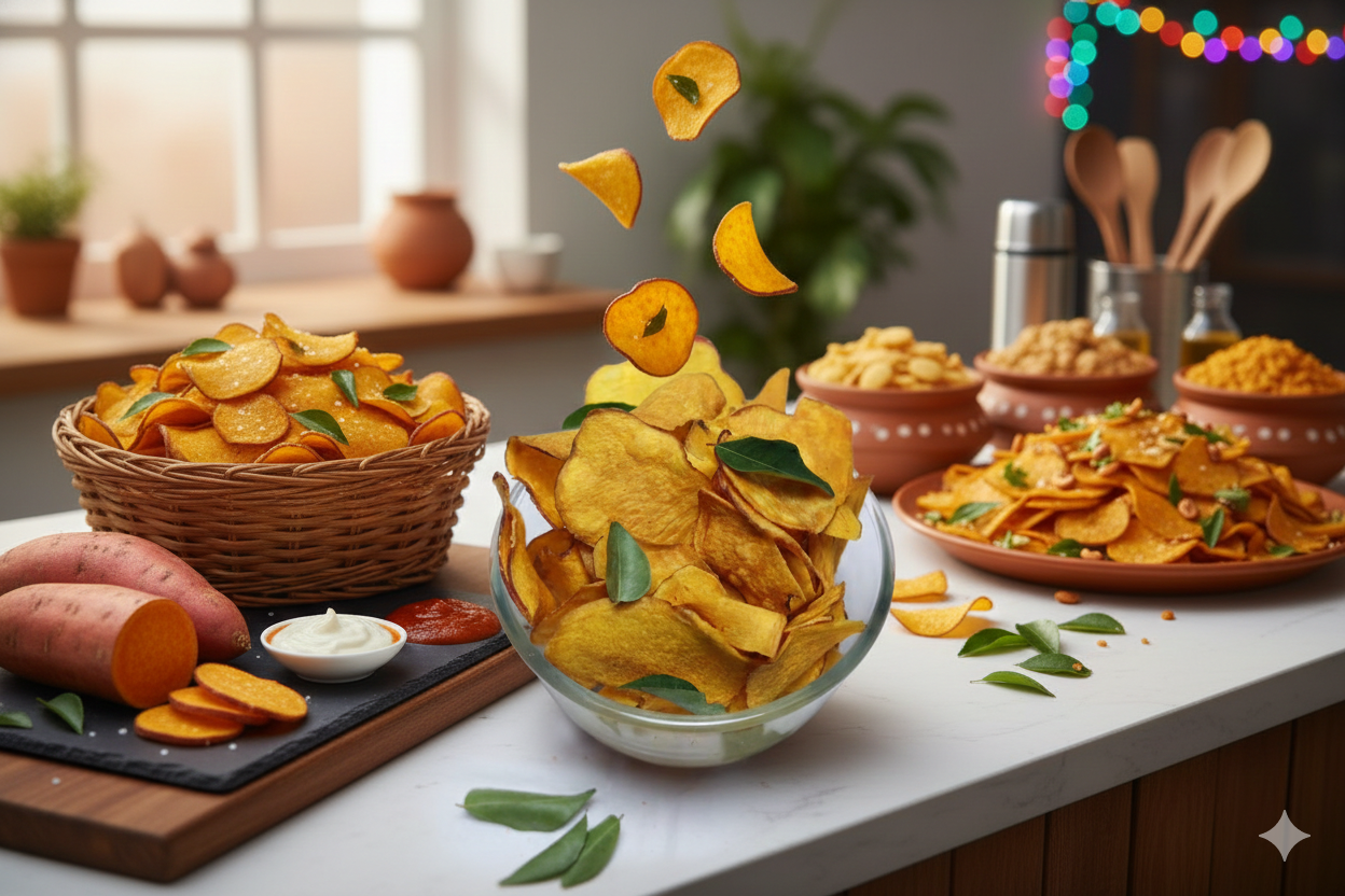 Sweet Potato Wafers – Premium Crunchy Chips Made from Fresh Sweet Potatoes | Mangalore Store Products - Image 4