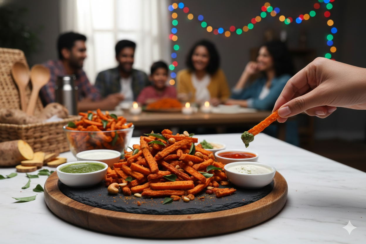 Sweet Potato Sonte (Crispy Sticks) – Premium Crunchy Sweet Potato Snack | Mangalore Store Products - Image 2