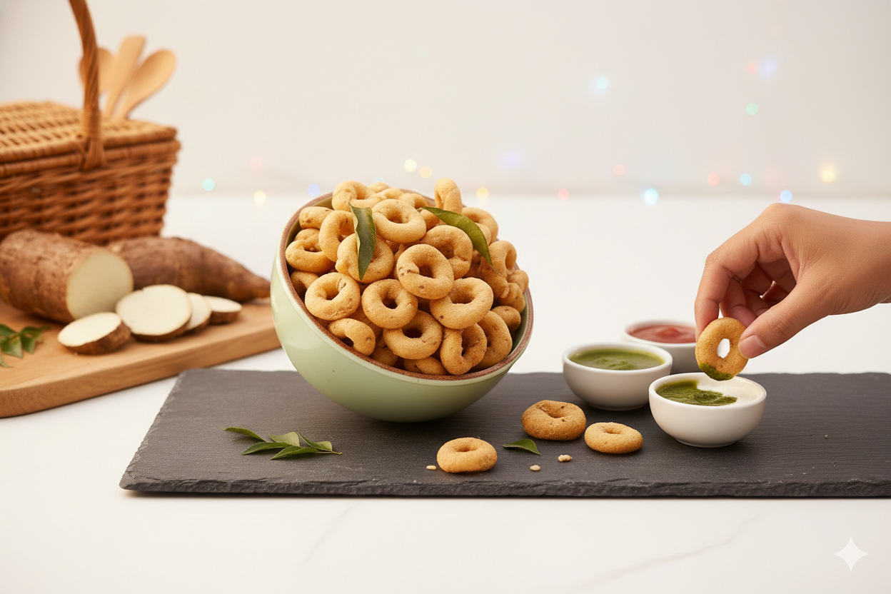 Rice Kodubale (Rice Rings) – Traditional Crunchy Rice Snack | Mangalore Store Products - Image 2