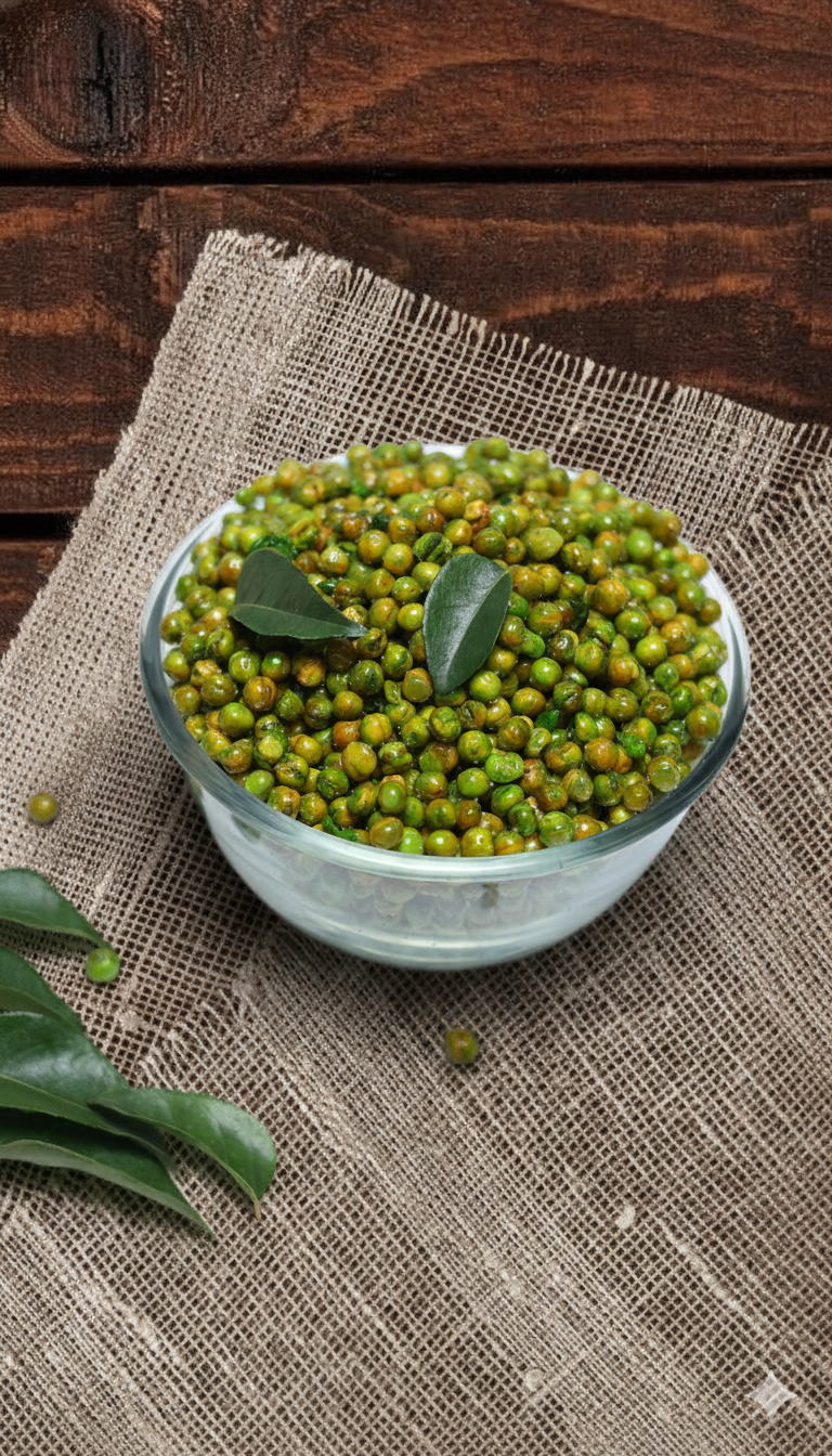 Green Peas – Roasted Crunchy Protein Snack | Mangalore Store Products - Image 4